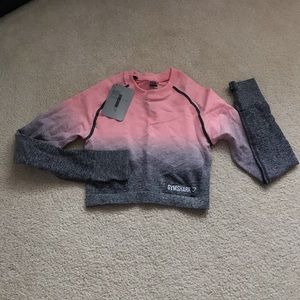 Gymshark - ombré seamless crop top